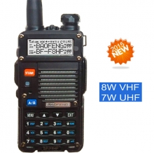 Рация носимая Baofeng UV-8HX, VHF/UHF, 136-174/400-520 Мгц, 8 Вт, Dual Band + АКБ 1800 mAh 
